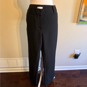 NWT black wide leg LOFT Trousers Sz 14 dressy